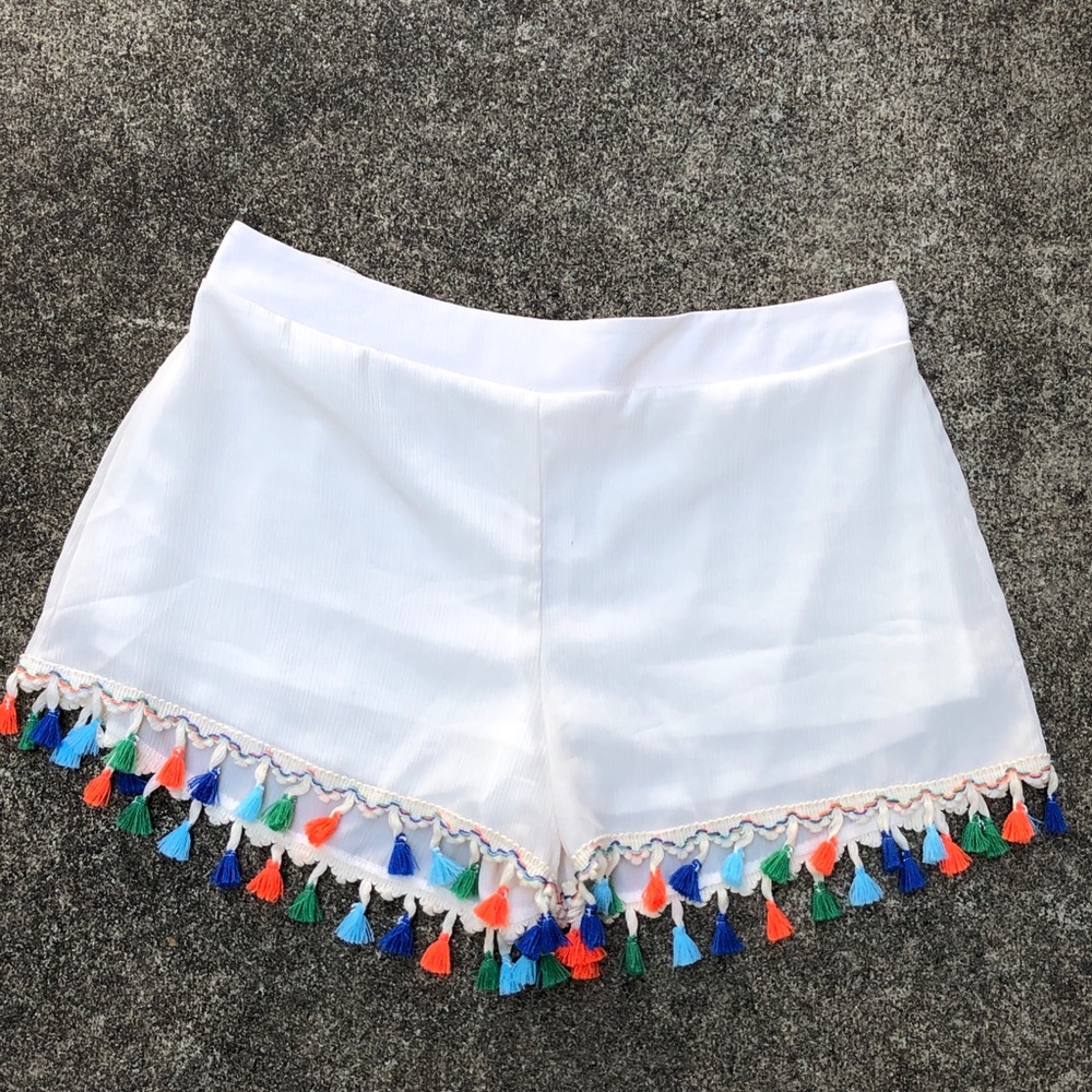 Vestique Boutique Siesta Fiesta Tassel Shorts NWT!